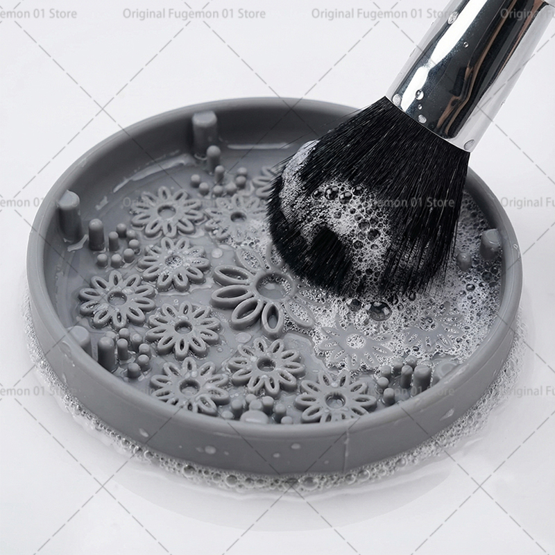 Beauty Makeup Vanity - Makeup Brush Cleaner Powder Puff Cleaning