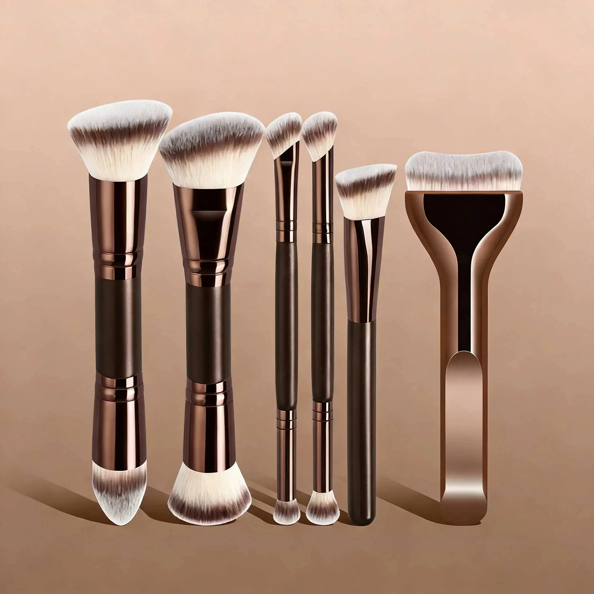 Beauty Makeup Products - Professional Aluminum Makeup Brush Set, Includes