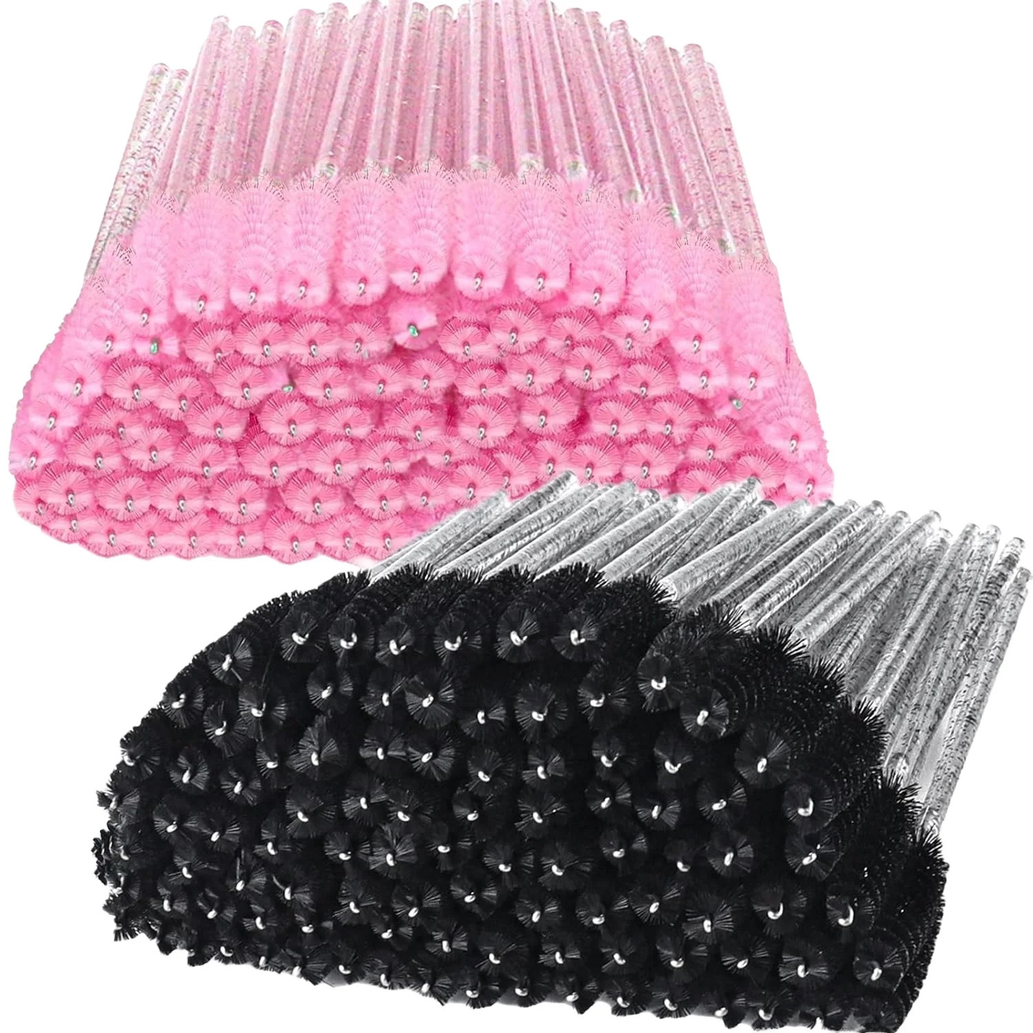 Beauty Makeup Vanity - 500pcs Eyelash Brushes Wands for Beauty