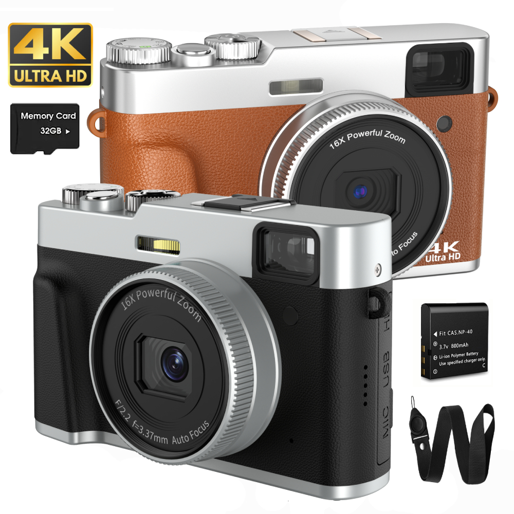 Beauty Makeup Camera - 4K Digital Camera Auto Focus 48MP
