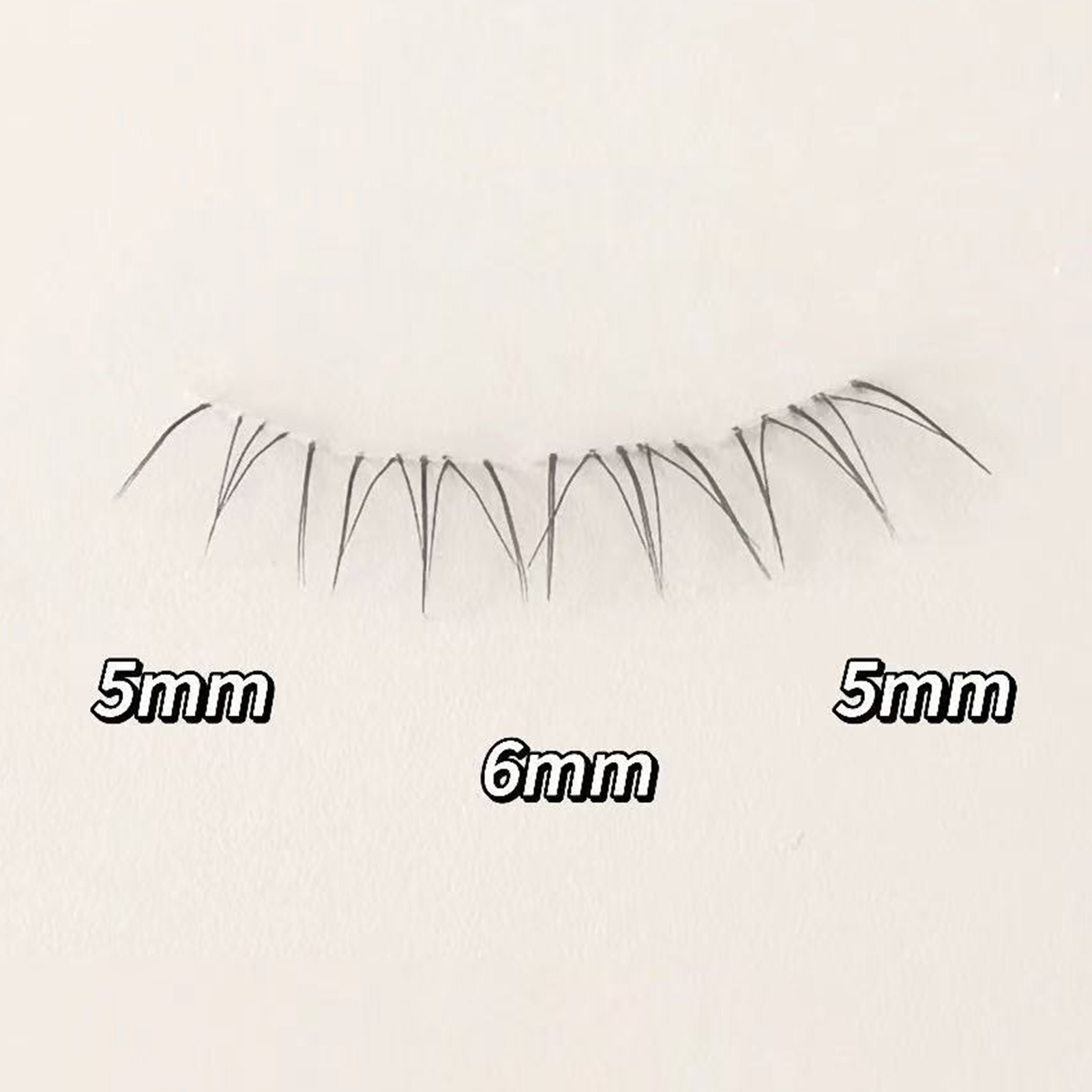 Eyelash Extension - Cat's Eye Bottom Lashes Transparent Band