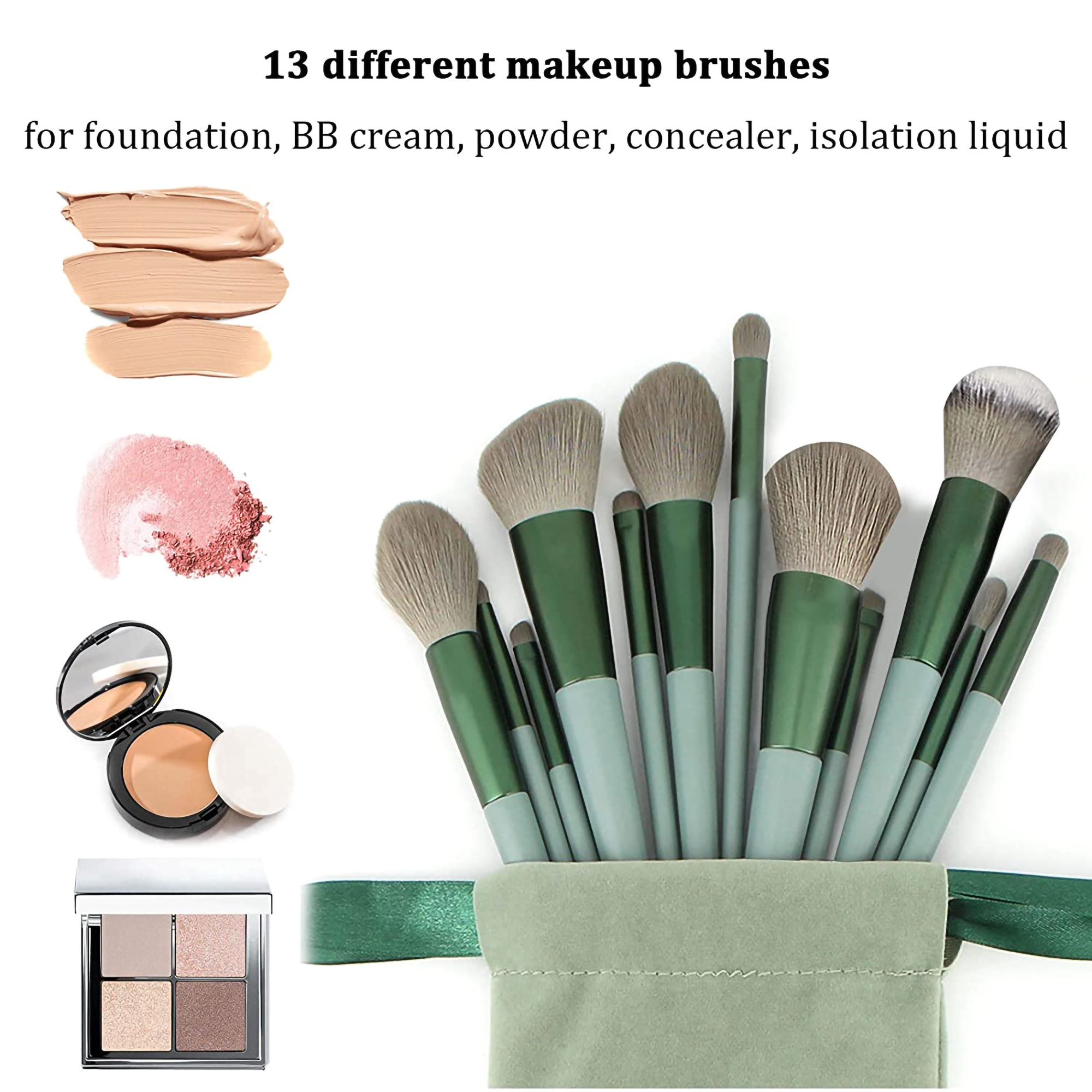13pcs Makeup Brush Brushes Set - Beauty Makeup Kit Box บทวิจารณ์และราคา