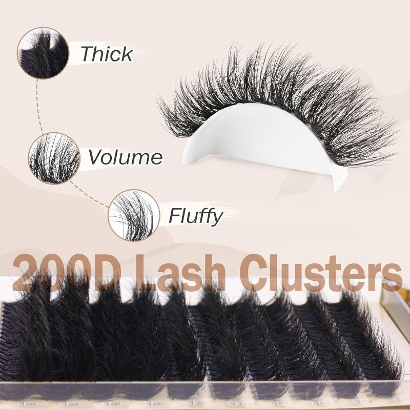 New Fluffy Thick Lash Clusters - Eyelash Extension บทวิจารณ์และราคา