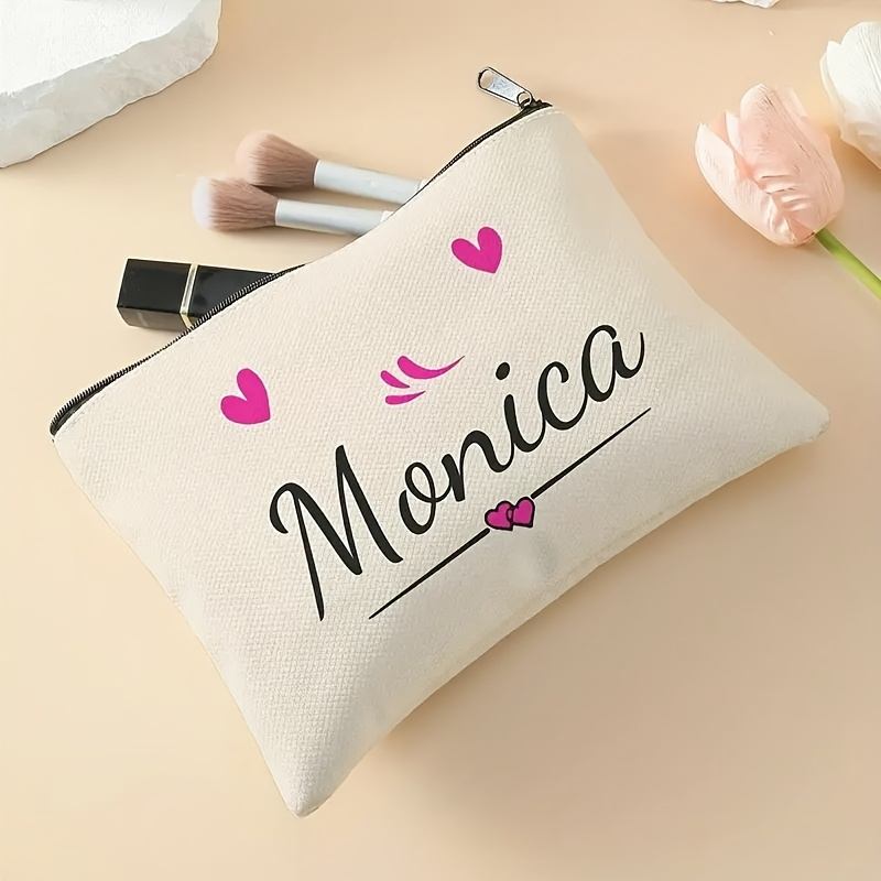 Personalized Zipper Makeup Bag - Beauty Makeup Names บทวิจารณ์และราคา