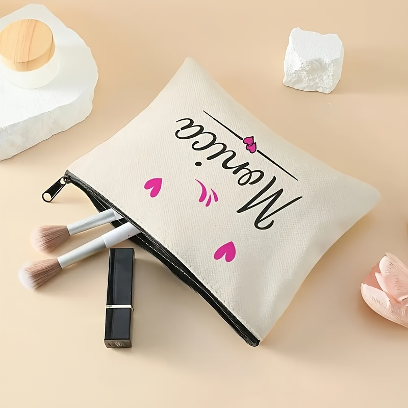 Personalized Zipper Makeup Bag - Beauty Makeup Names บทวิจารณ์และราคา