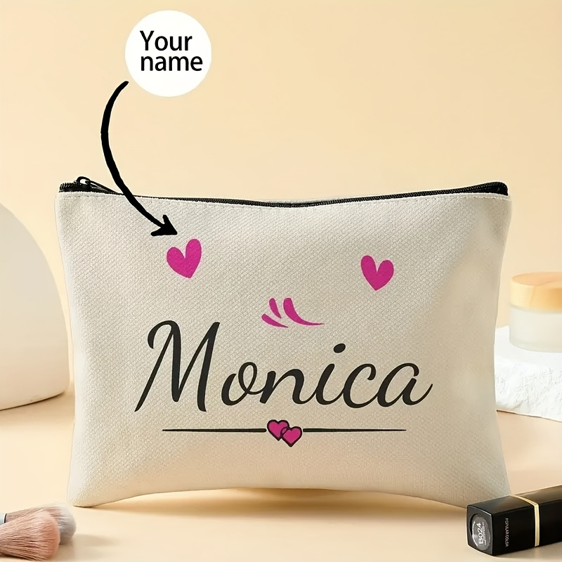 Personalized Zipper Makeup Bag - Beauty Makeup Names บทวิจารณ์และราคา