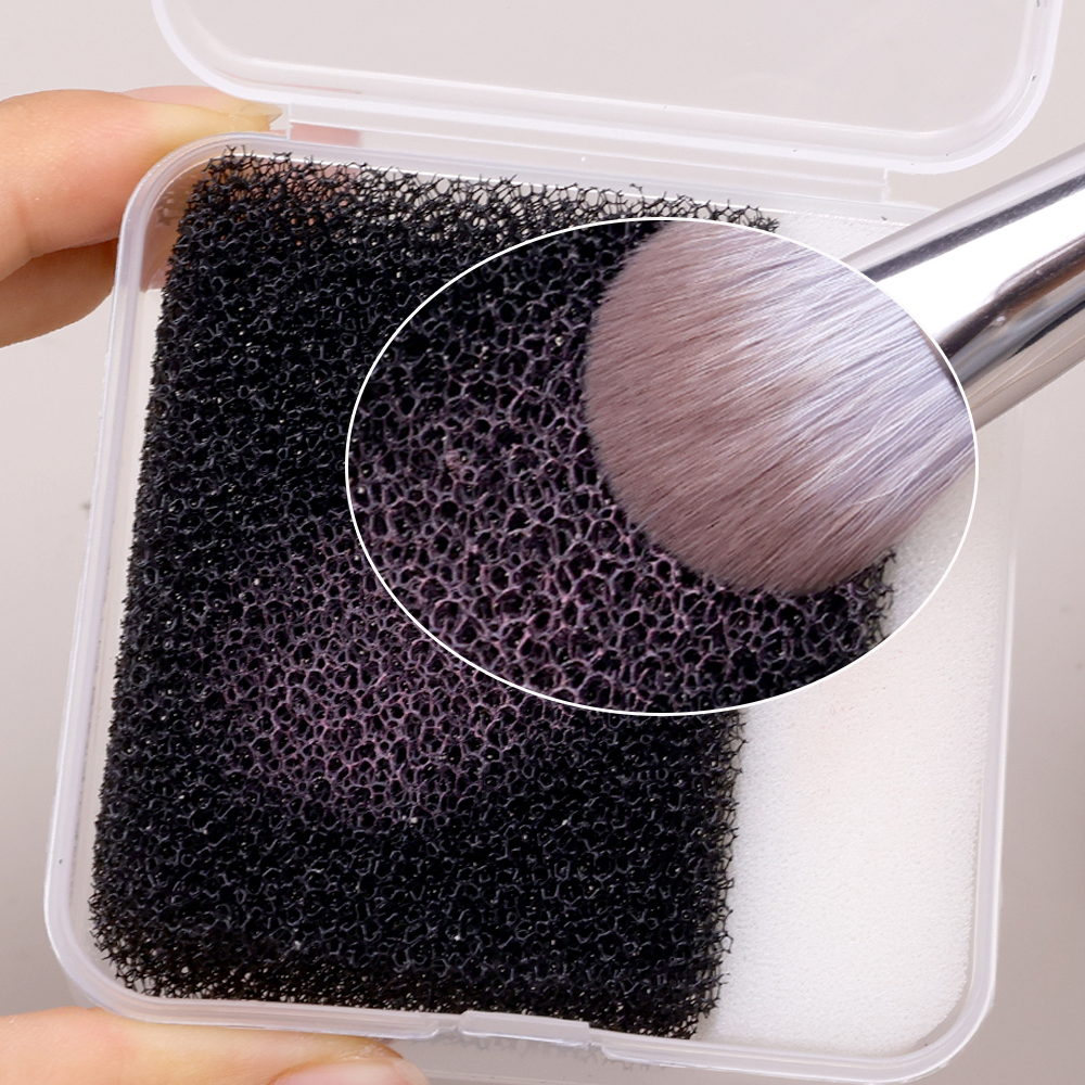 New Makeup Brush Cleaning Box  - Cosmetic Sponge บทวิจารณ์และราคา