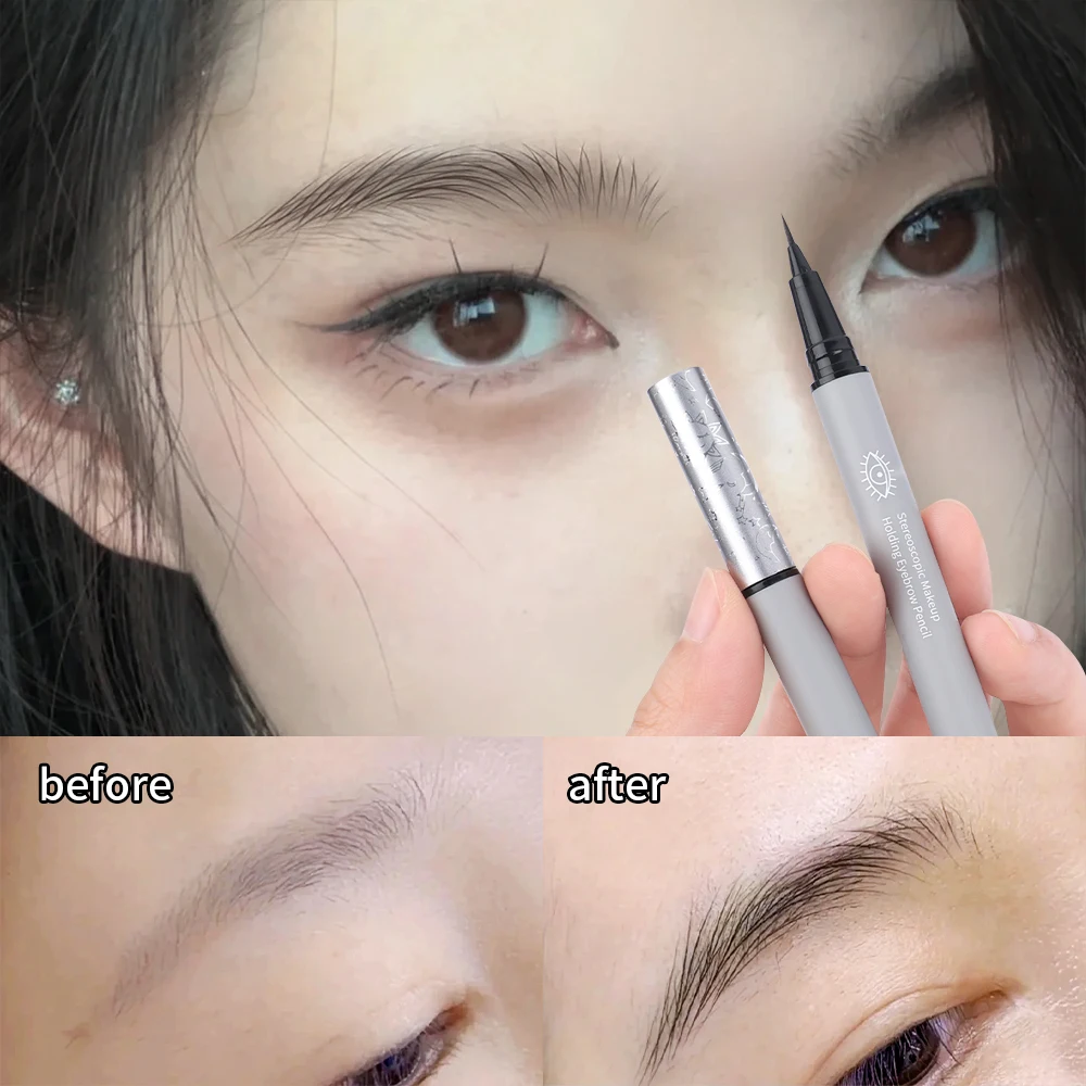 Waterproof Liquid Eyebrow Penc - Eyebrow Pomade Pencil บทวิจารณ์และราคา