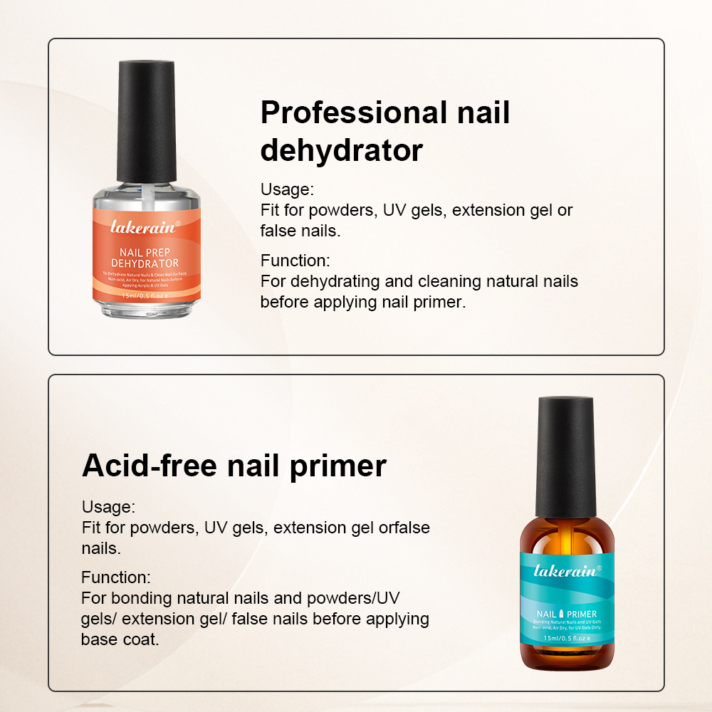Nail Primer Set Fast Dry Prep  - Nail Dehydrator Primer บทวิจารณ์และราคา