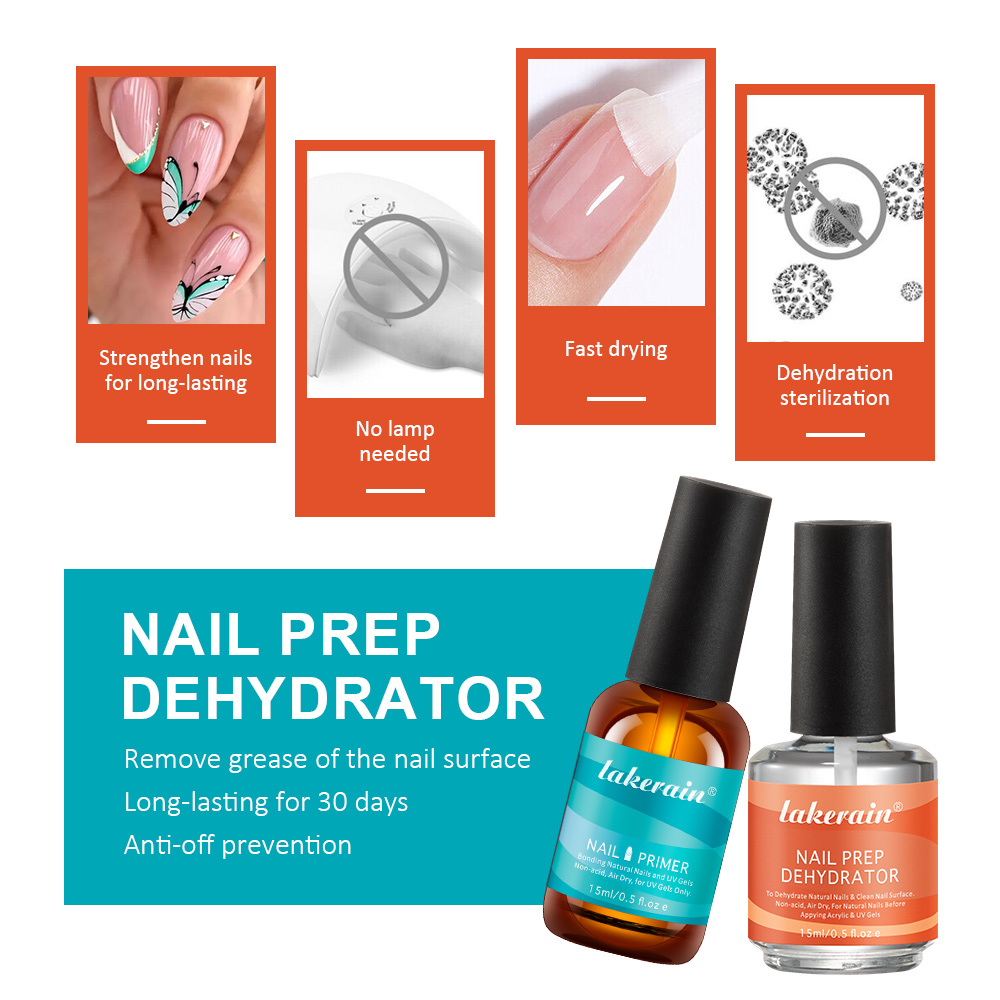Nail Primer Set Fast Dry Prep  - Nail Dehydrator Primer บทวิจารณ์และราคา