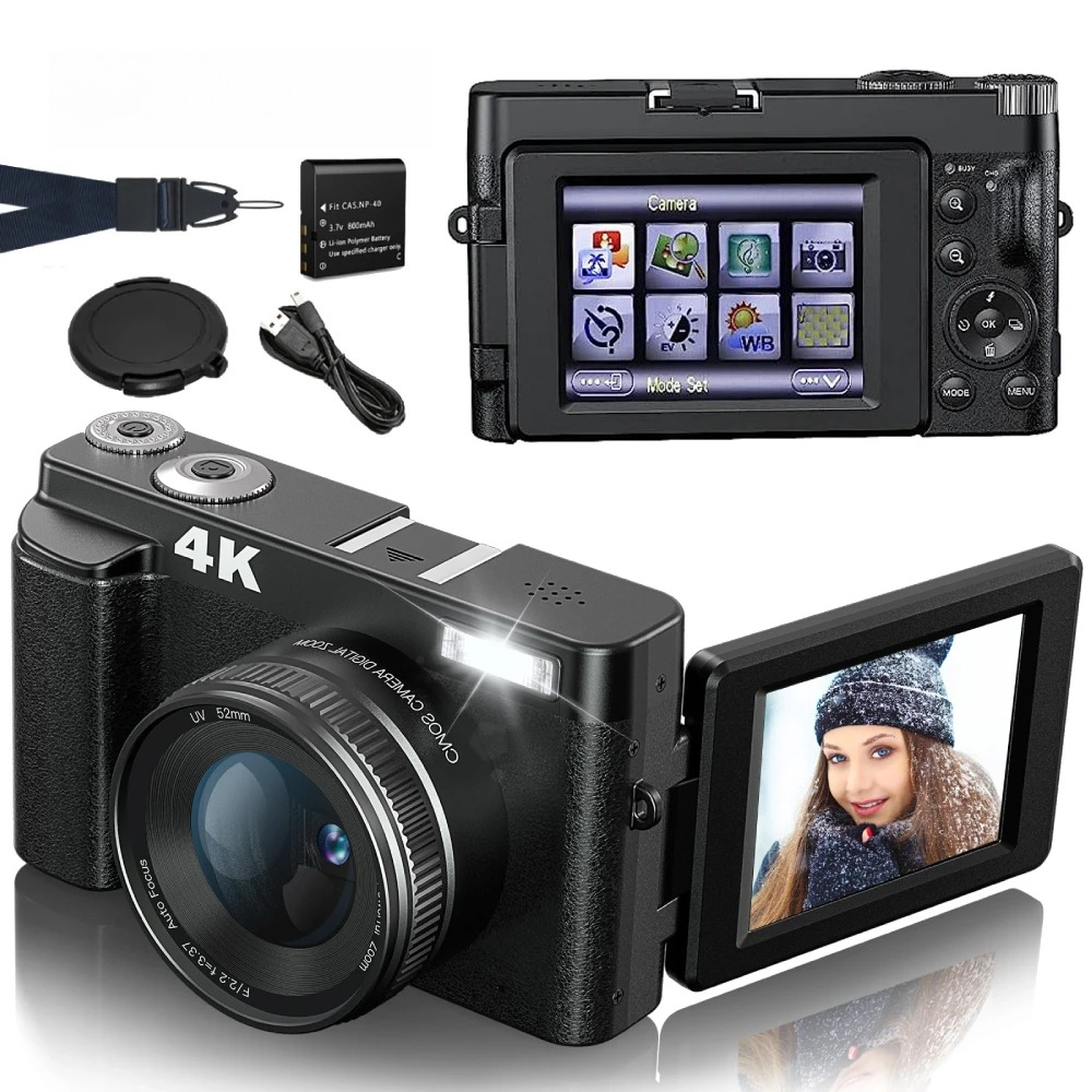4K 48MP Compact Vlogging Camer - Beauty Makeup Camera บทวิจารณ์และราคา