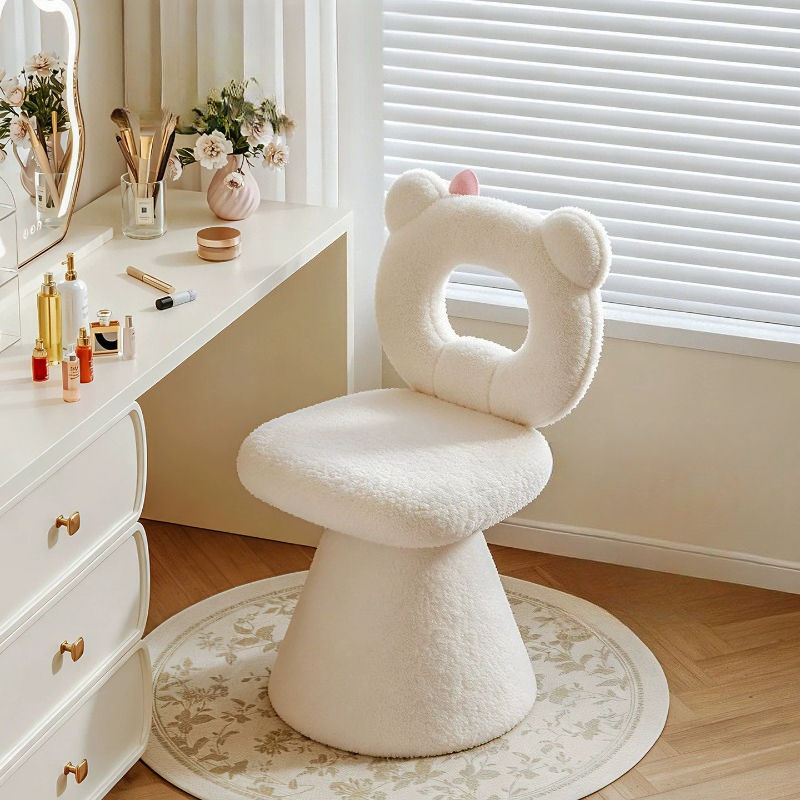 Bow Dressing Vanity Stool Pink - Beauty Makeup Girl บทวิจารณ์และราคา