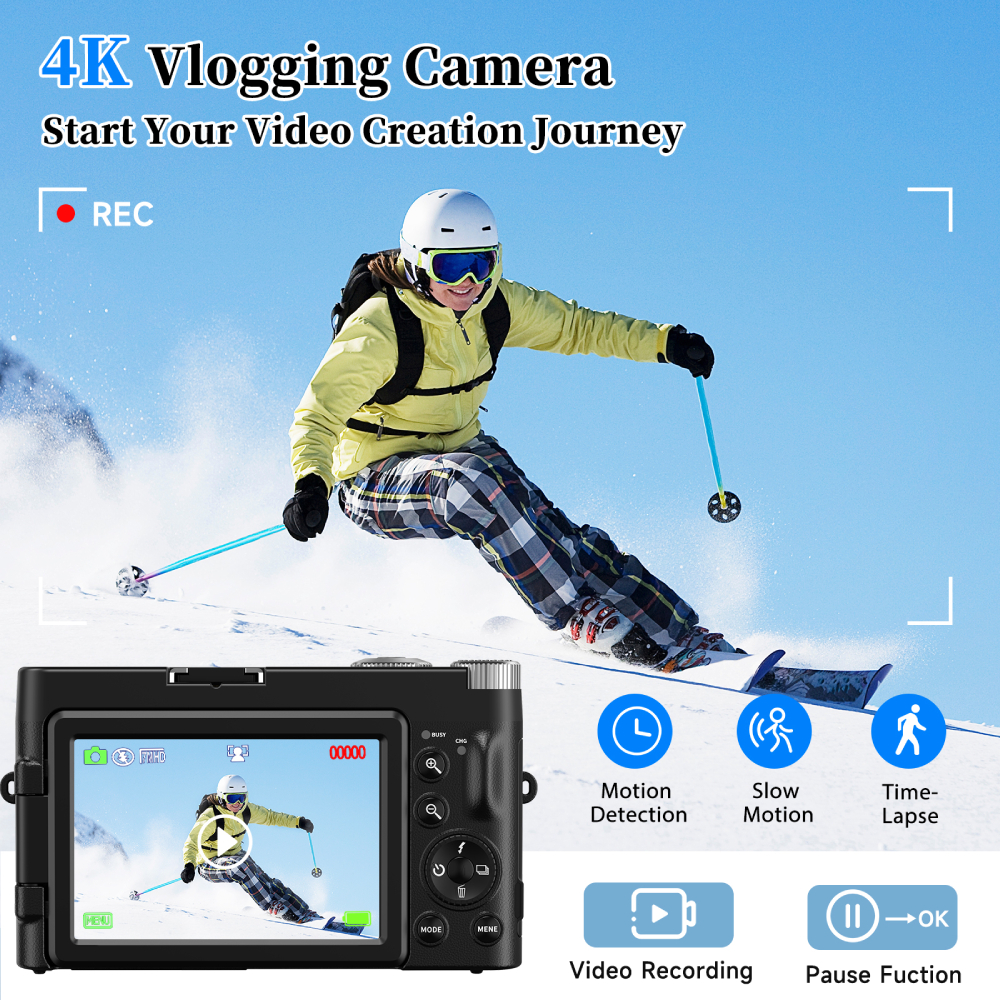 HD 4K Digital Camera for Photo - Beauty Makeup Camera บทวิจารณ์และราคา