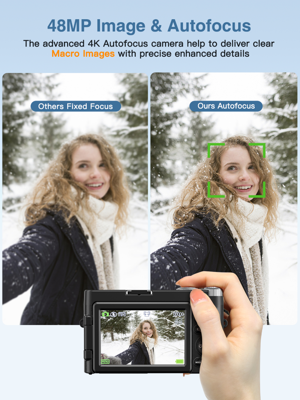 HD 4K Digital Camera for Photo - Beauty Makeup Camera บทวิจารณ์และราคา