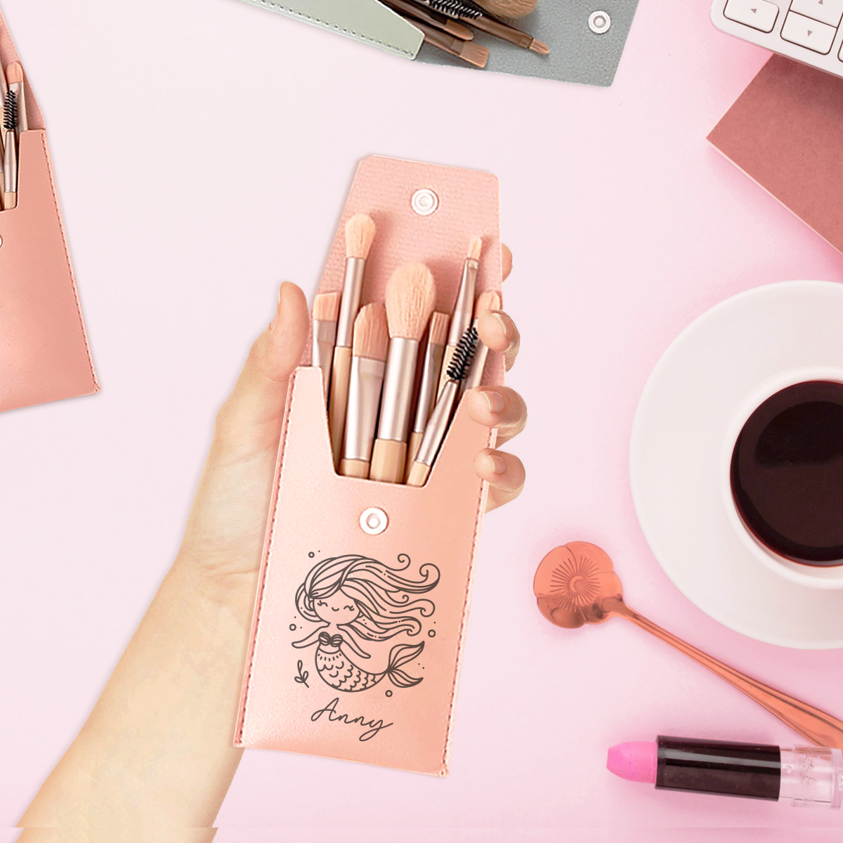 1pc Custom Name Makeup Brush,  - Beauty Makeup Names บทวิจารณ์และราคา