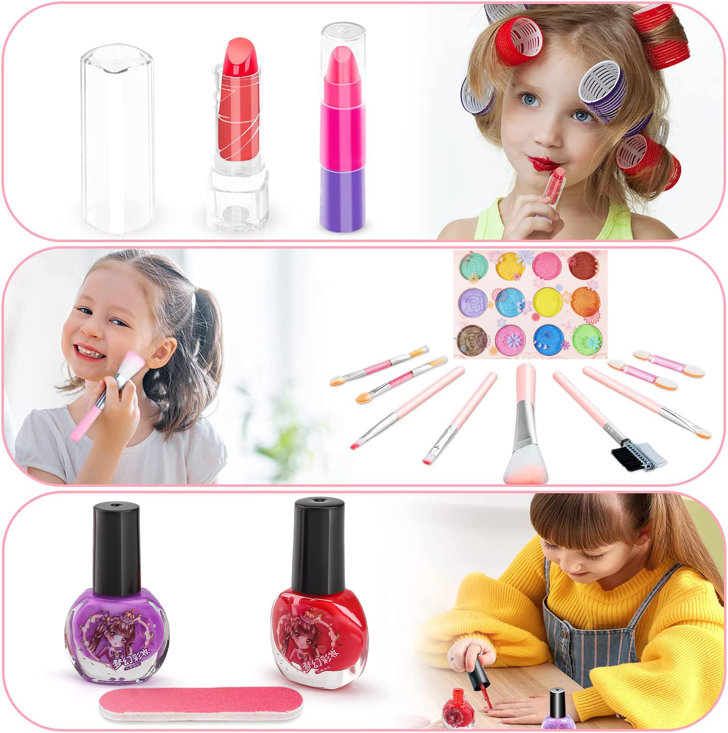 Kids Makeup Toy Kit for Girls, - Beauty Makeup Girl บทวิจารณ์และราคา