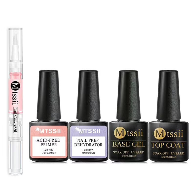5PCS Nail Gel Set Complete Kit - Nail Dehydrator Primer บทวิจารณ์และราคา