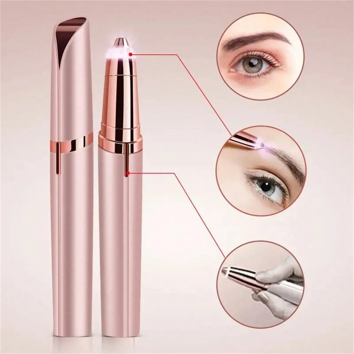 Women Electric Eyebrow Trimmer - Eyebrow Pomade Pencil บทวิจารณ์และราคา