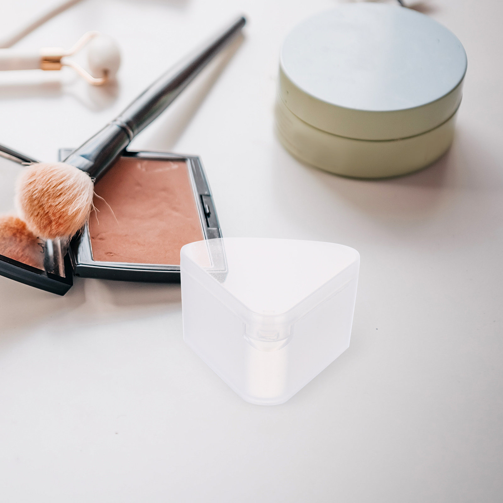 6Pcs Triangle Powder Puff Case - Beauty With Makeup บทวิจารณ์และราคา