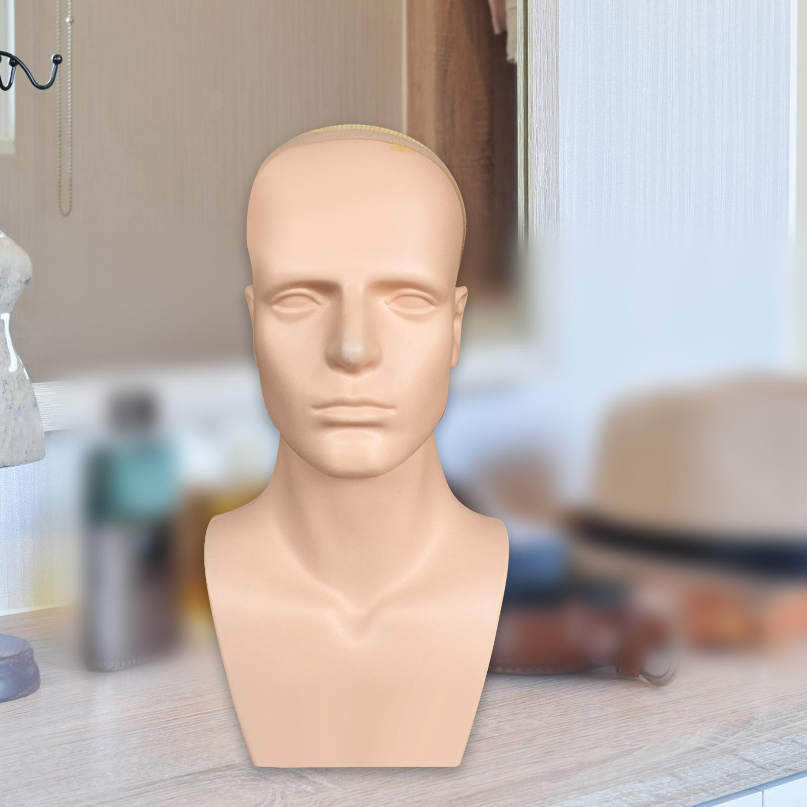 Male Mannequin Head with Shoul - Beauty Makeup Training บทวิจารณ์และราคา