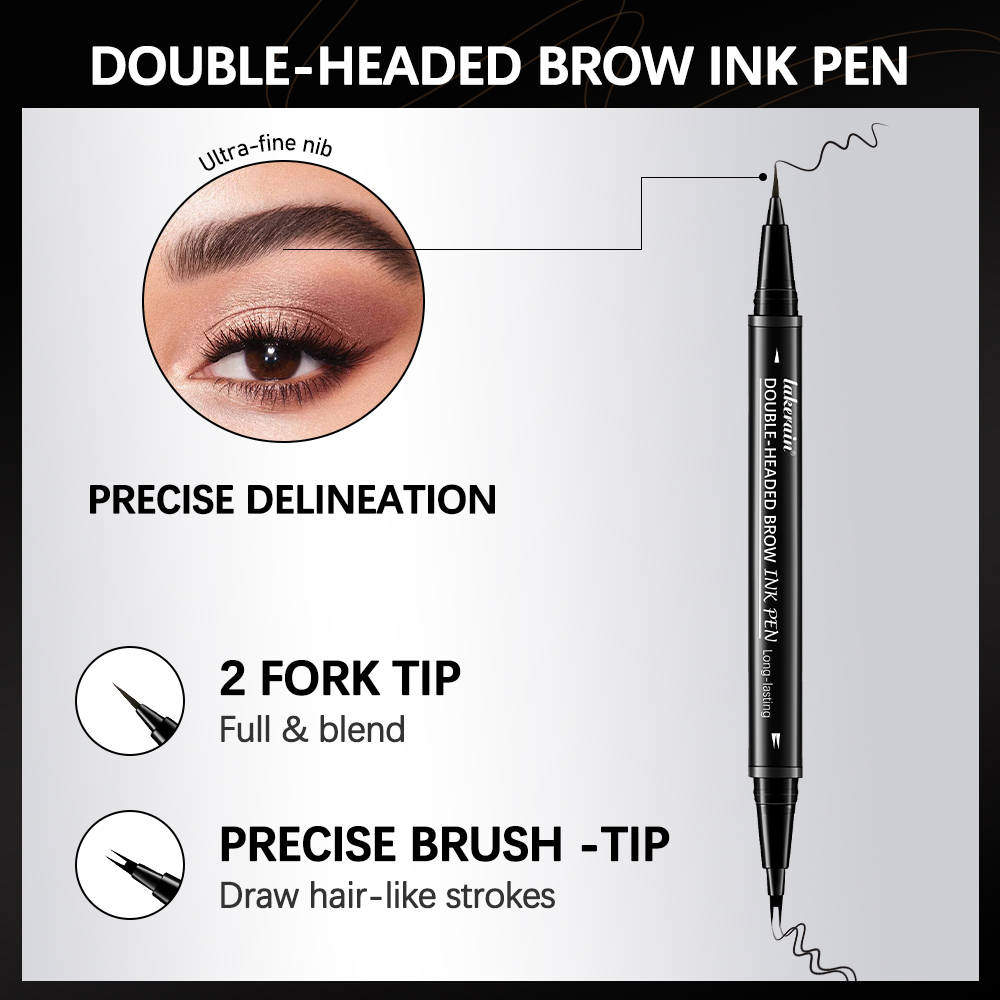 2 Fork Eyebrow Pencil Double-h - Eyebrow Pomade Pencil บทวิจารณ์และราคา