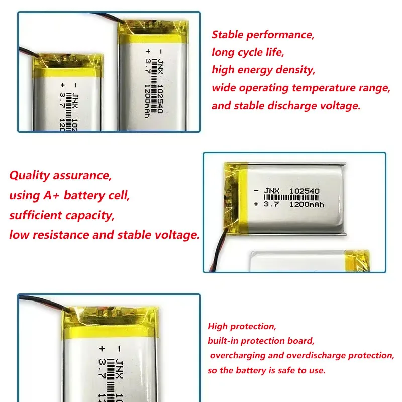 102540 3.7V 1200mAh Polymer Re - Beauty Makeup Camera บทวิจารณ์และราคา