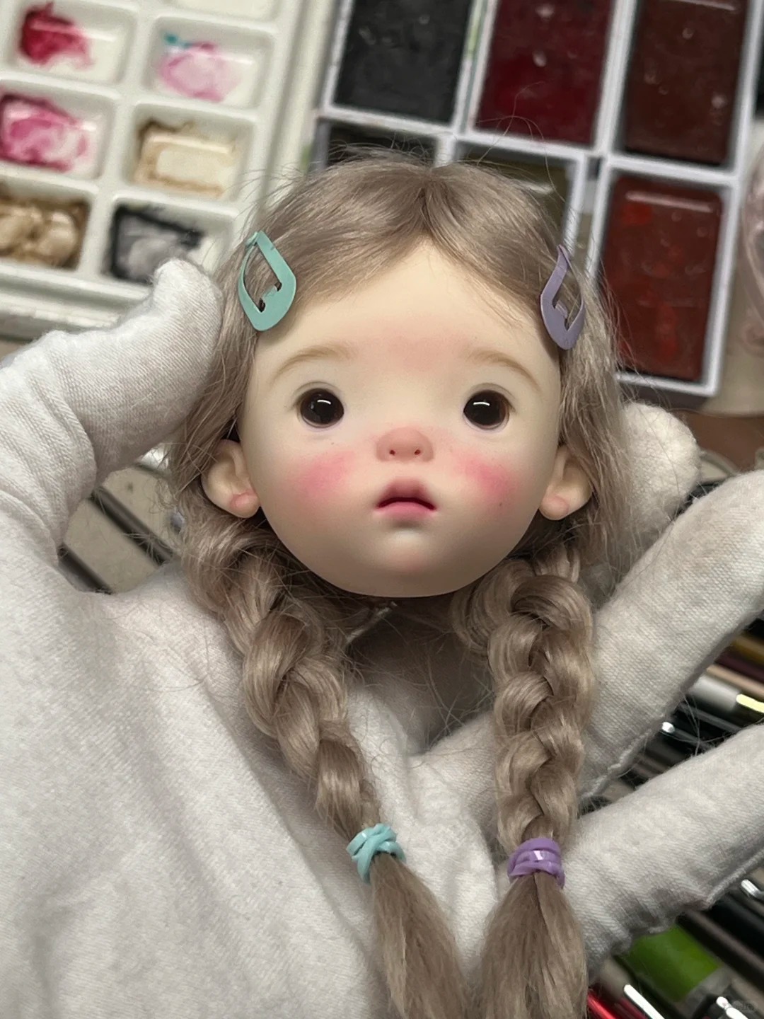 SD BJD Doll 1/6 Landoudou Head - Beauty Makeup Girl บทวิจารณ์และราคา