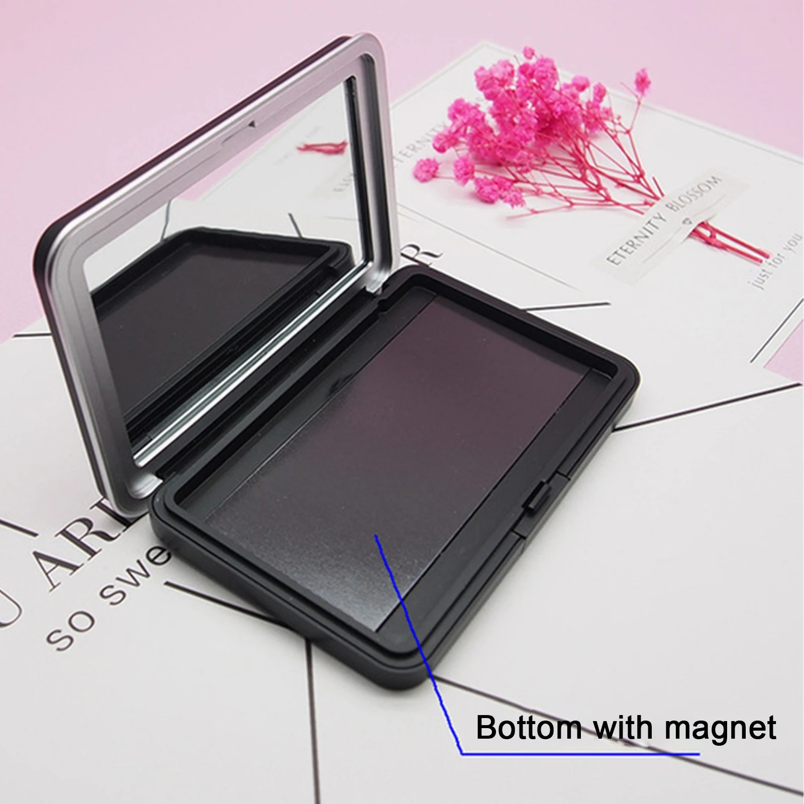1Pc Matte Black Empty Magnetic - Beauty Makeup Kit Box บทวิจารณ์และราคา