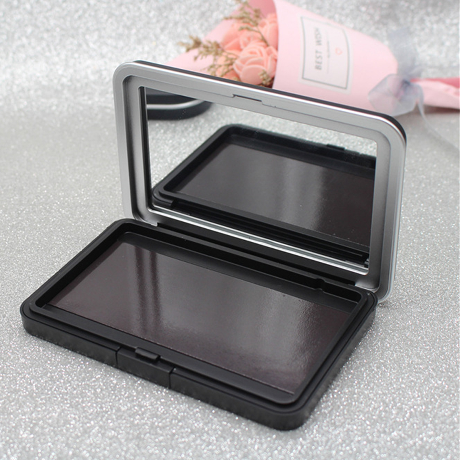 1Pc Matte Black Empty Magnetic - Beauty Makeup Kit Box บทวิจารณ์และราคา