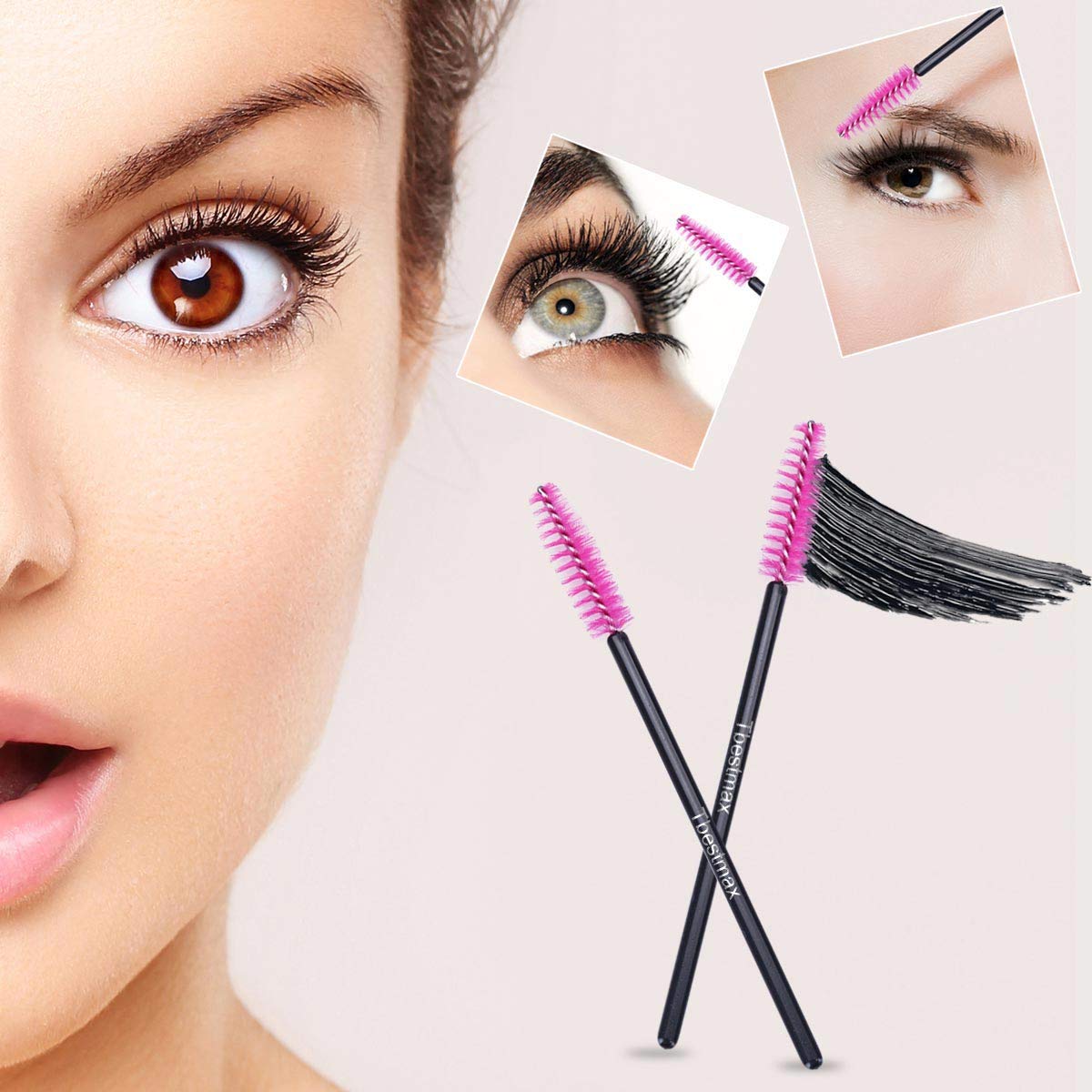 500pcs Eyelash Brushes Wands f - Beauty Makeup Vanity บทวิจารณ์และราคา