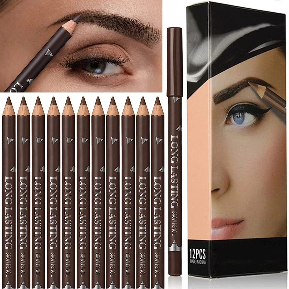6/12Pcs Eye Brow Pencil Waterp - Eyebrow Pomade Pencil บทวิจารณ์และราคา