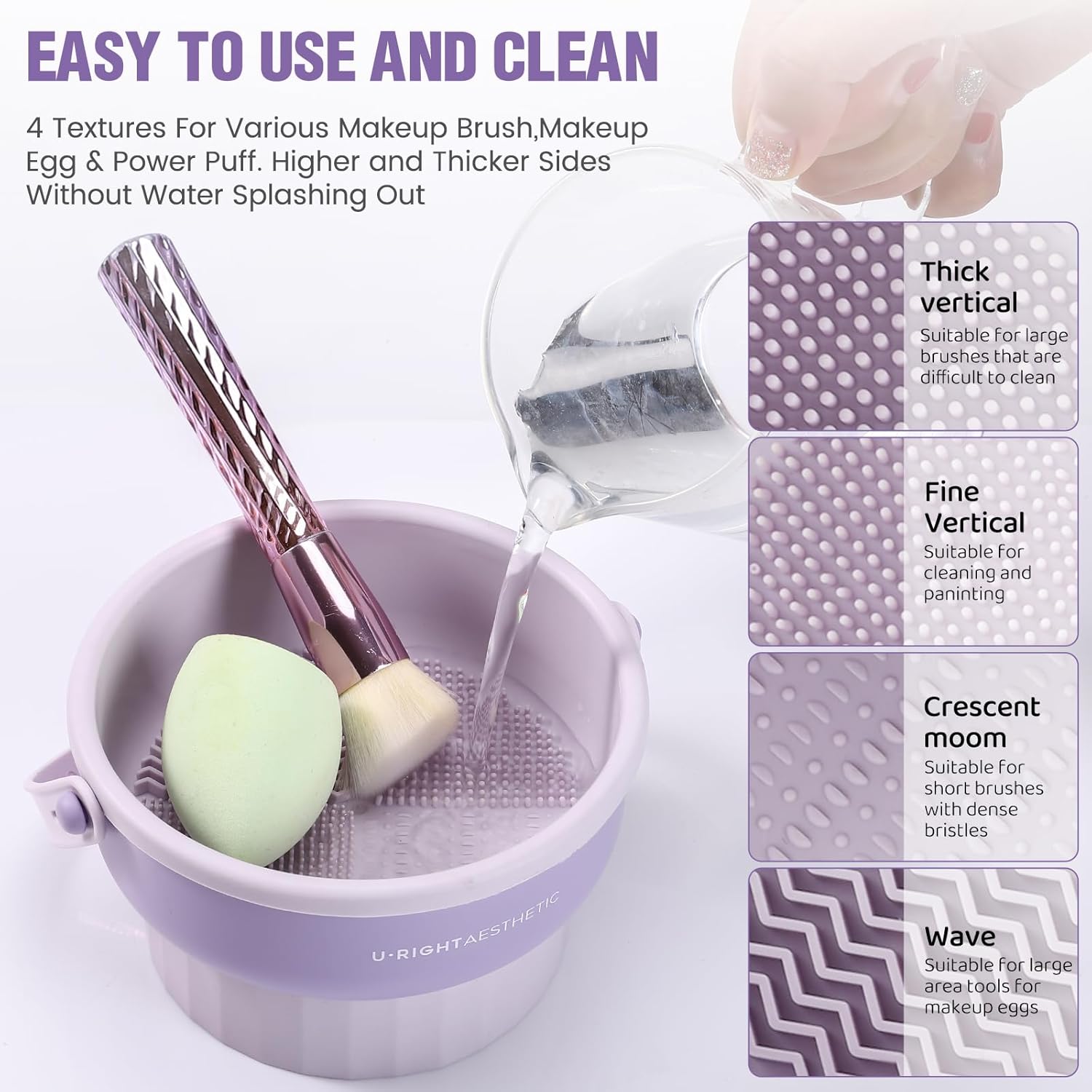 Makeup Brush Cleaning Bowl Bea - Beauty Makeup Vanity บทวิจารณ์และราคา