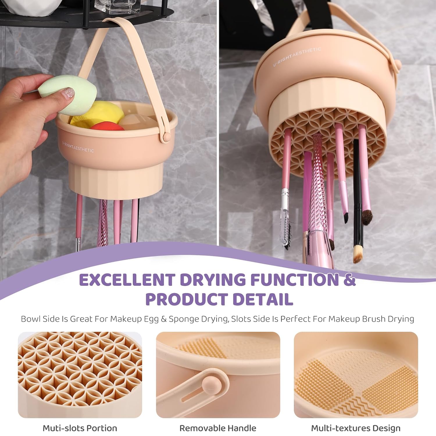 Makeup Brush Cleaning Bowl Bea - Beauty Makeup Vanity บทวิจารณ์และราคา