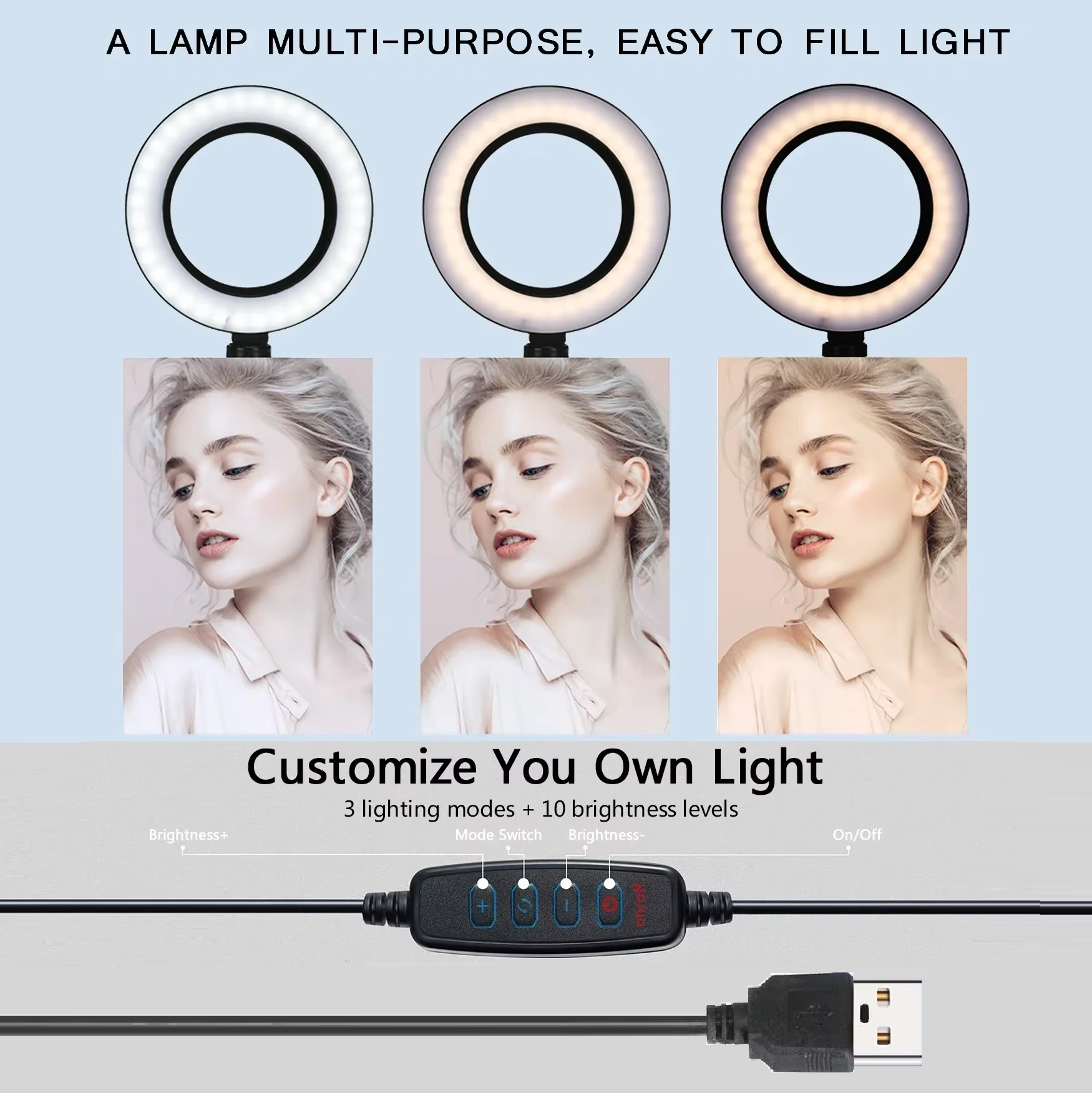 Desktop Adjustable Phone Holde - Beauty Makeup Camera บทวิจารณ์และราคา
