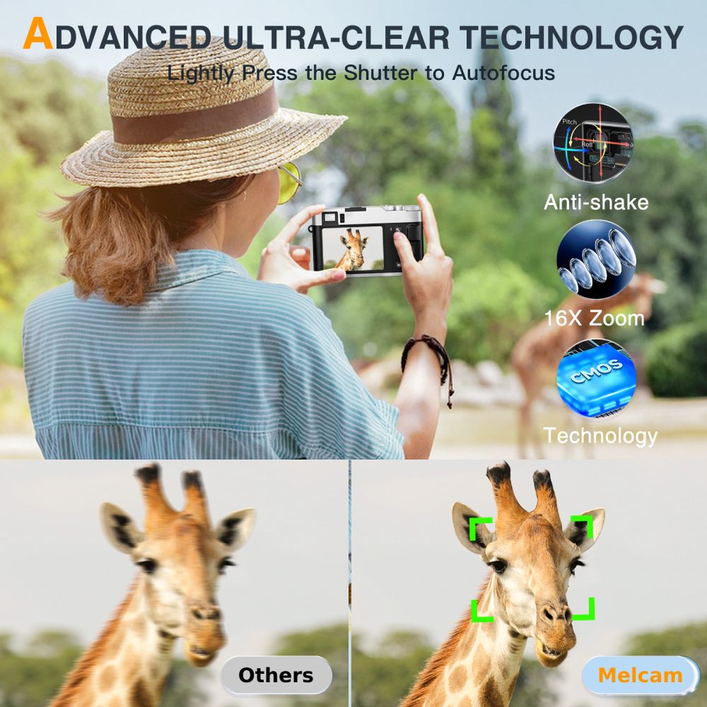 4K Digital Camera Auto Focus 4 - Beauty Makeup Camera บทวิจารณ์และราคา