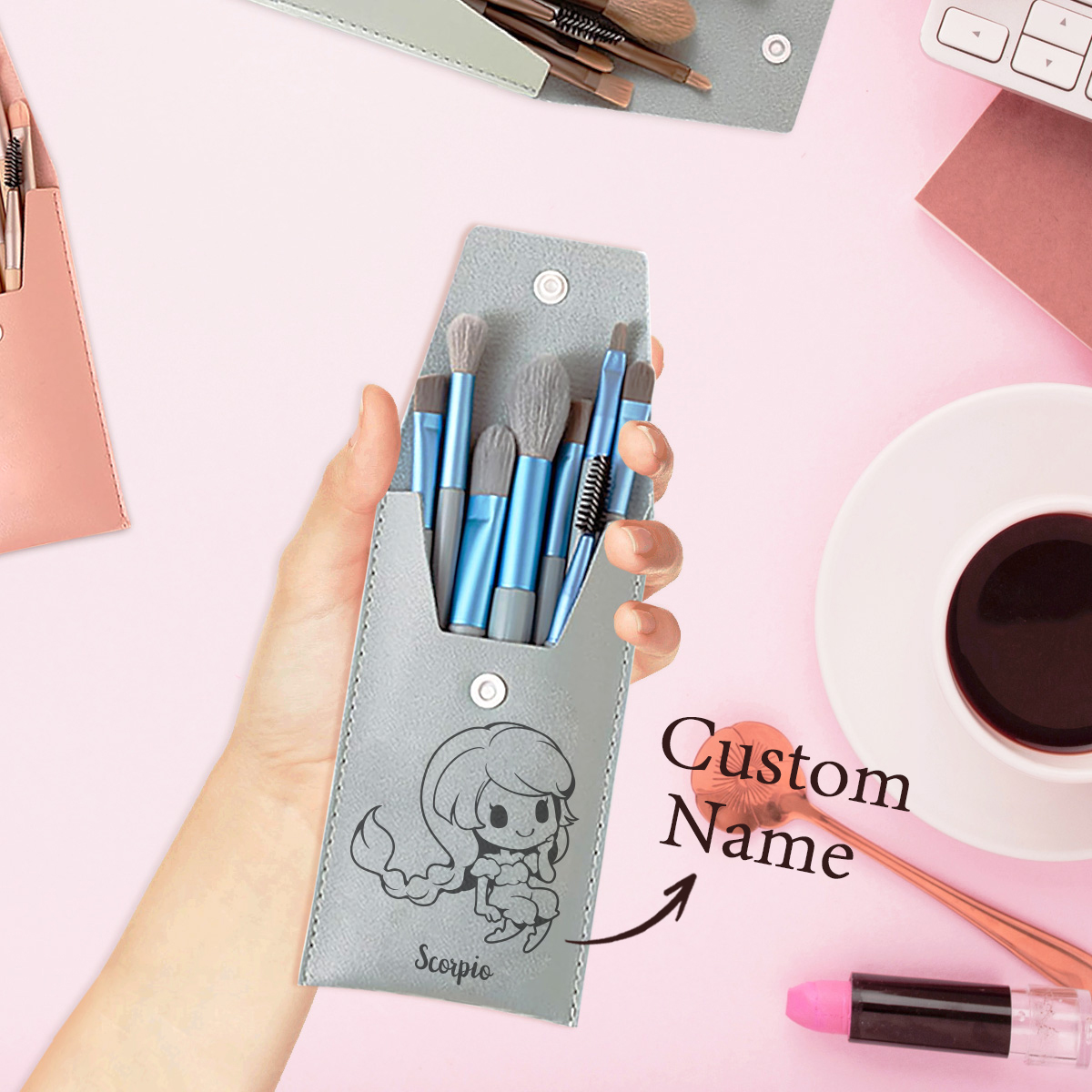 1pc Custom Name Makeup Brush,  - Beauty Makeup Names บทวิจารณ์และราคา