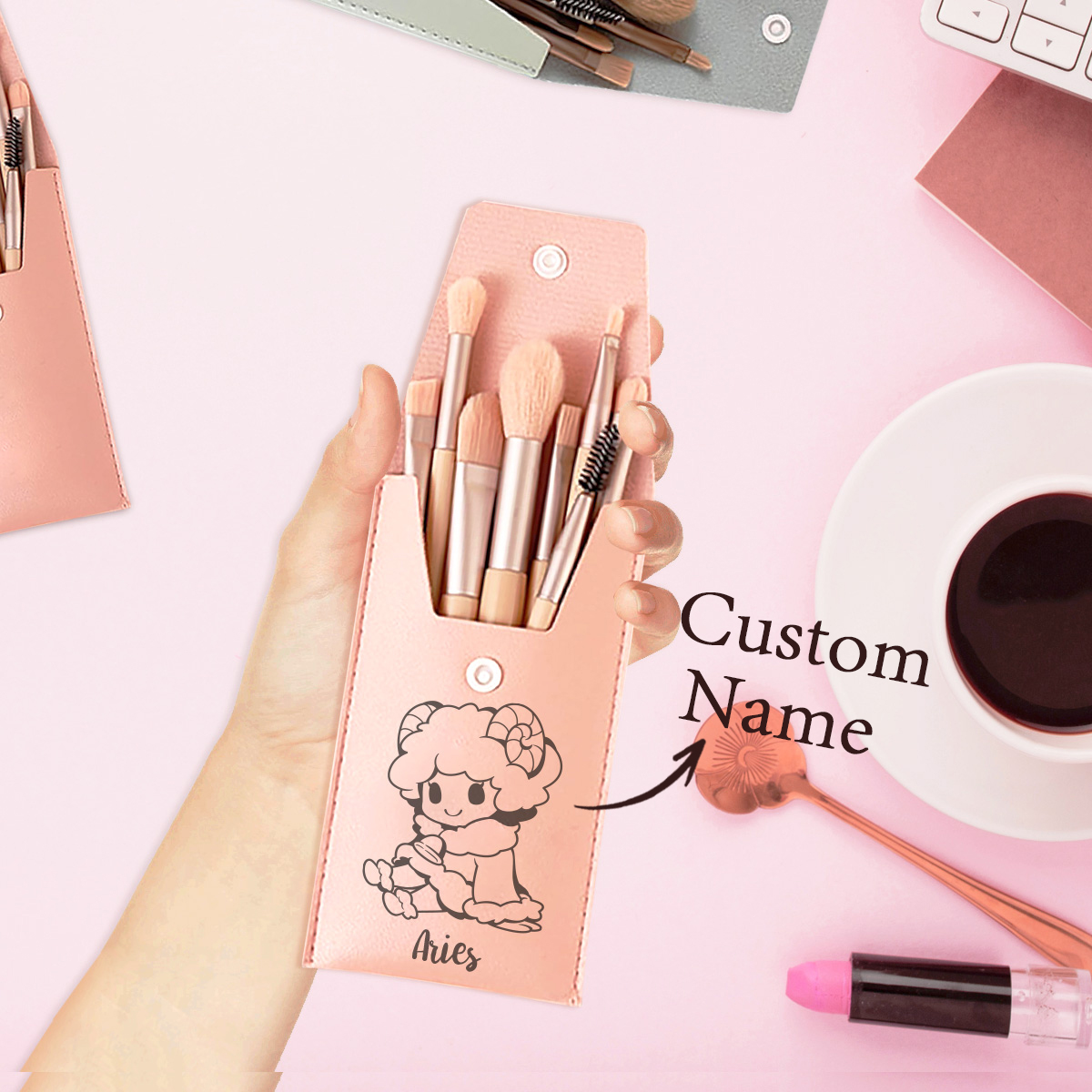 1pc Custom Name Makeup Brush,  - Beauty Makeup Names บทวิจารณ์และราคา