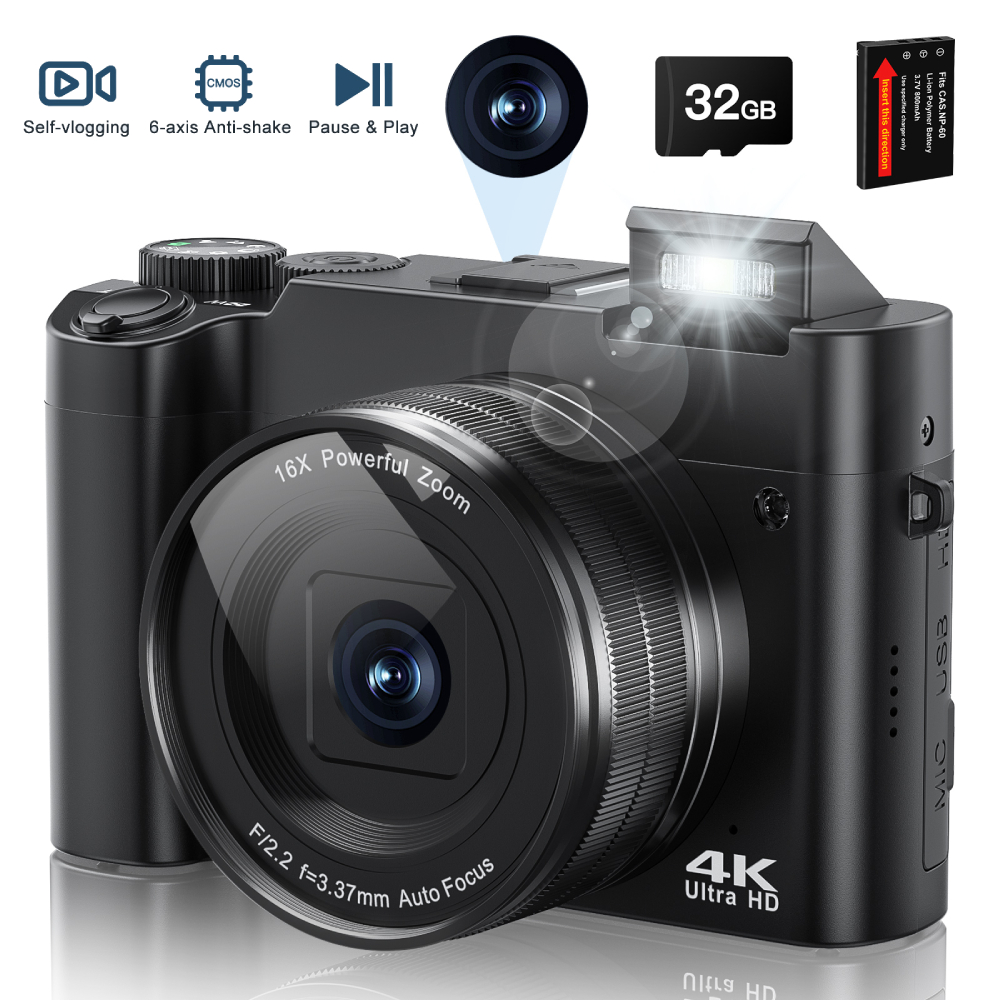4K 64MP Digital Camera for Pho - Beauty Makeup Camera บทวิจารณ์และราคา