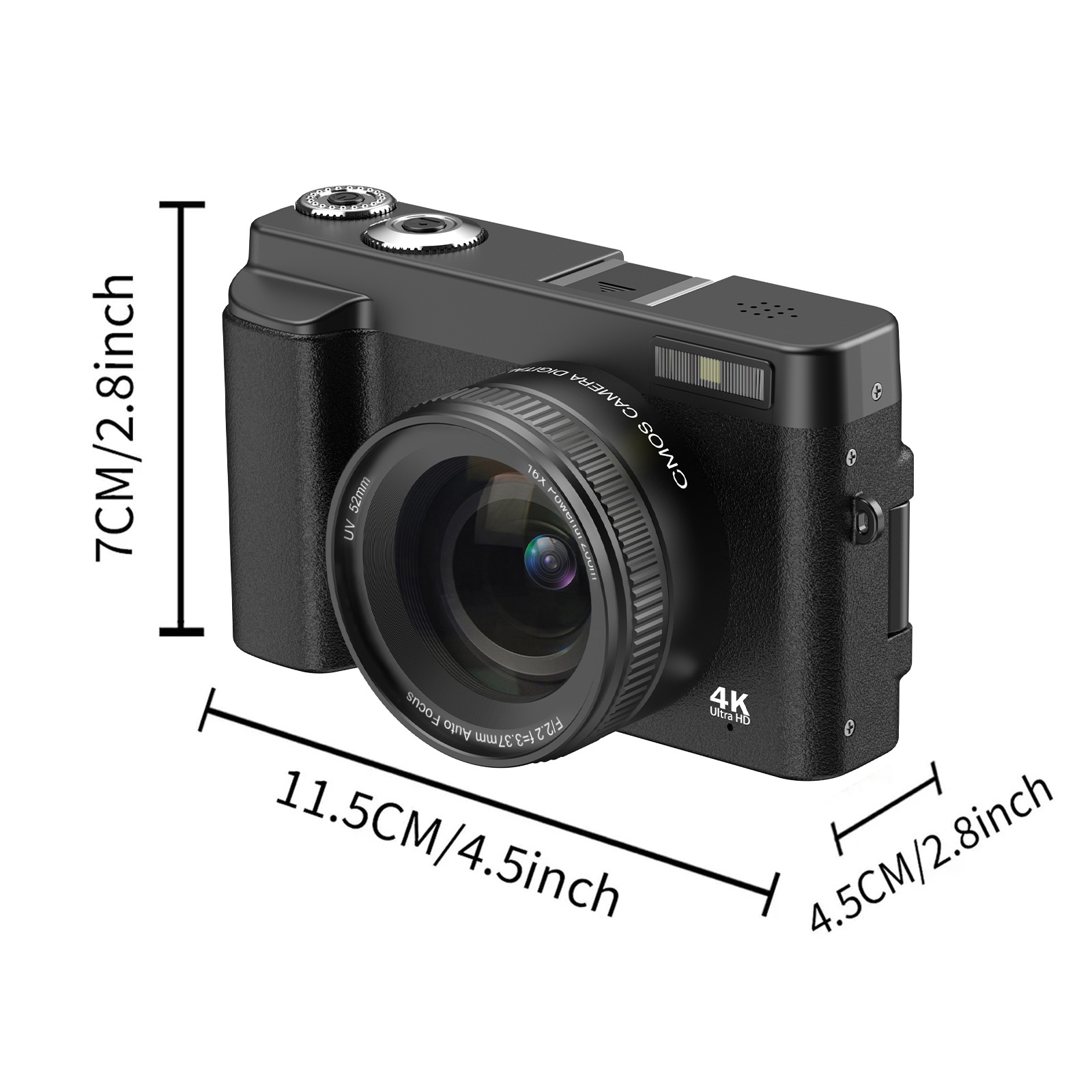 STUOGYUM 4K Vlogging Camera,48 - Beauty Makeup Camera บทวิจารณ์และราคา