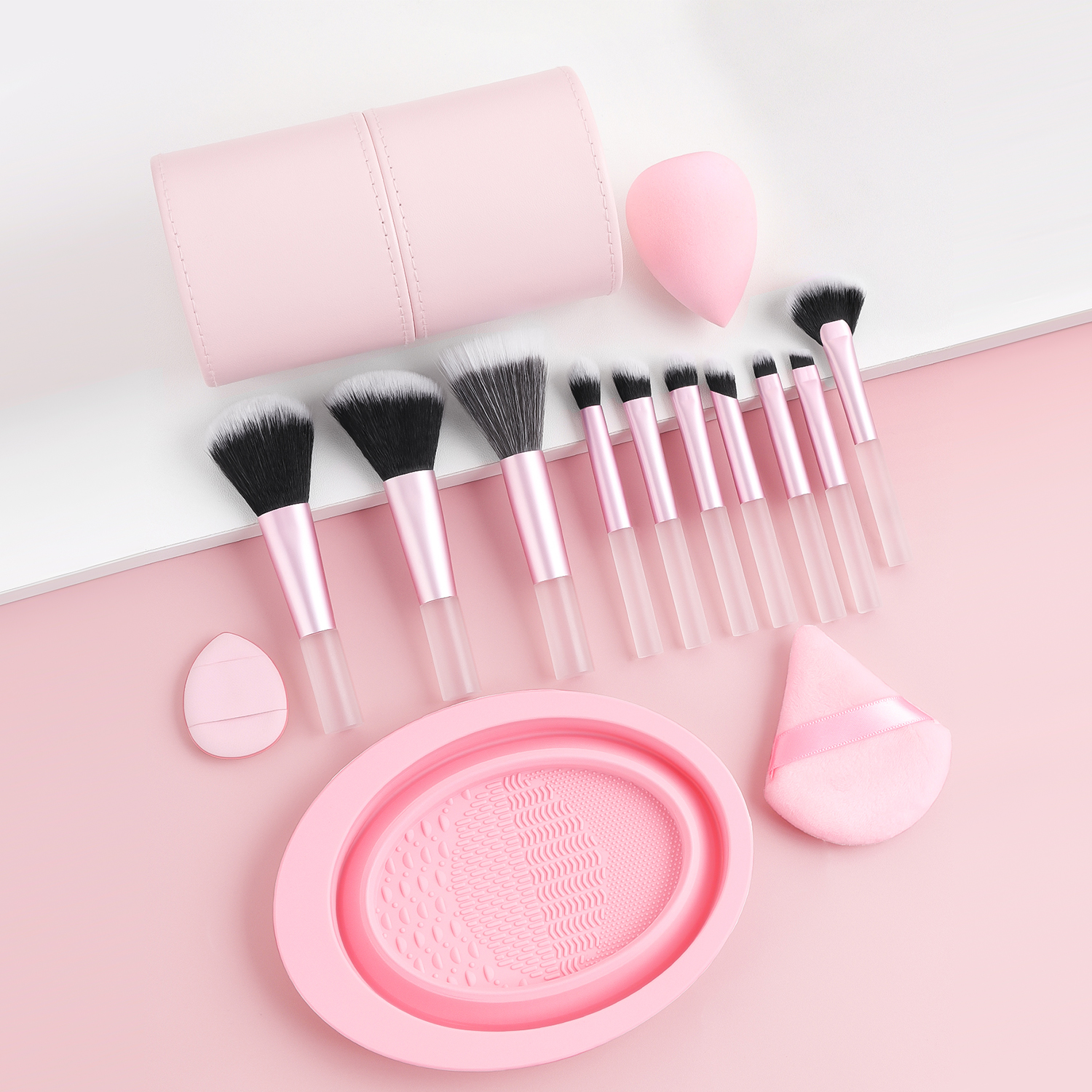 10 pcs makeup brushes with sto - Beauty Makeup Kit Box บทวิจารณ์และราคา