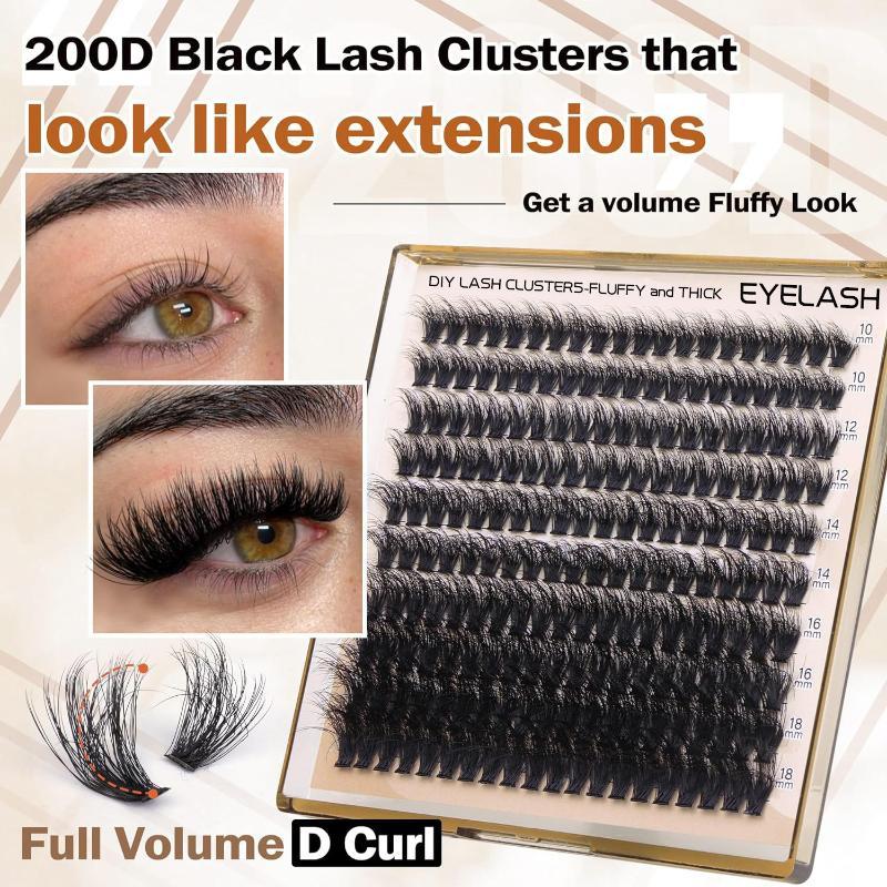 New Fluffy Thick Lash Clusters - Eyelash Extension บทวิจารณ์และราคา