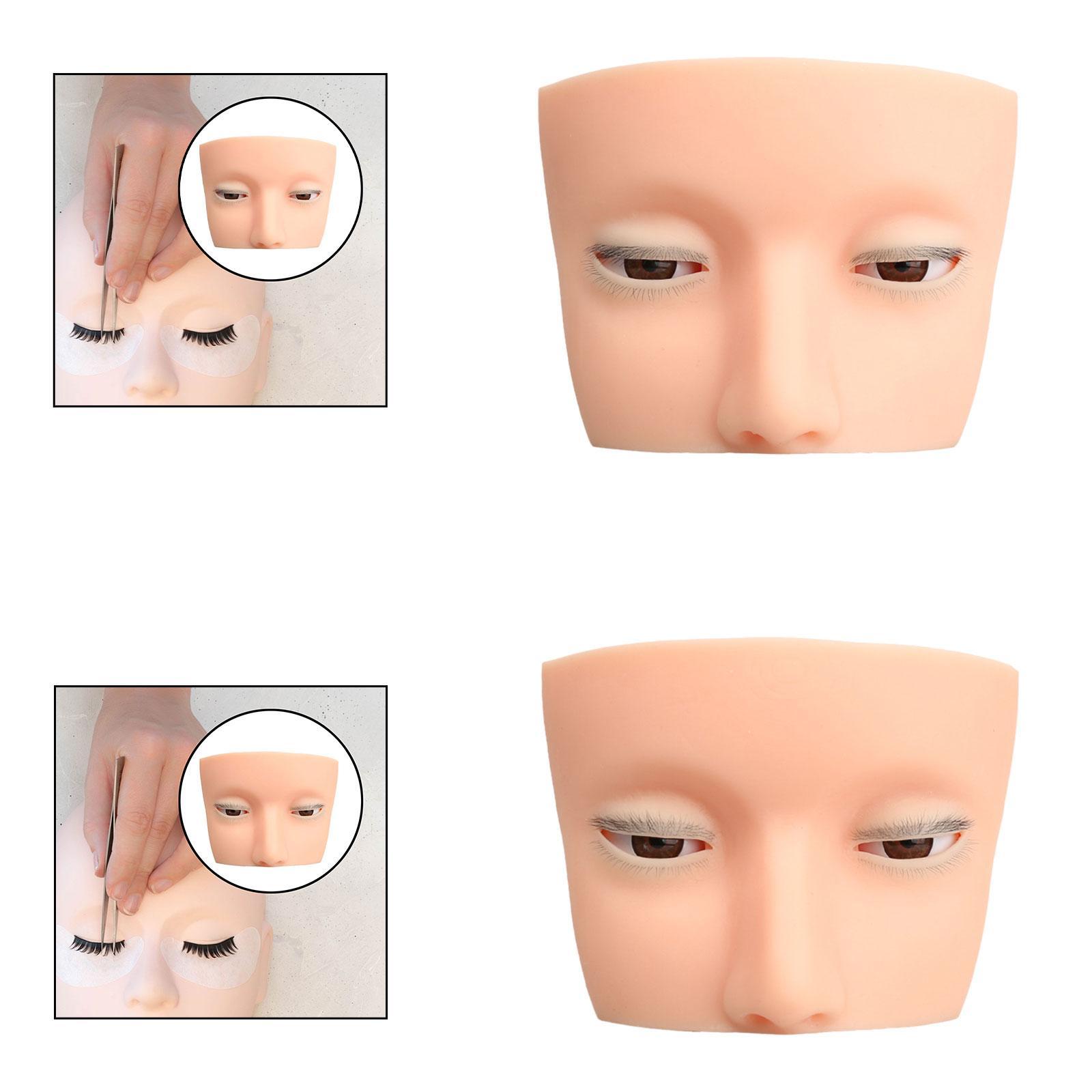 Silicone Eyelash Mannequin Hea - Beauty Makeup Training บทวิจารณ์และราคา