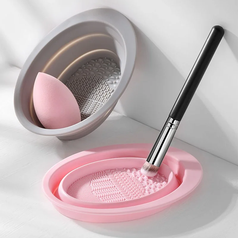 Foldable Silicone Makeup Brush - Beauty Makeup Vanity บทวิจารณ์และราคา