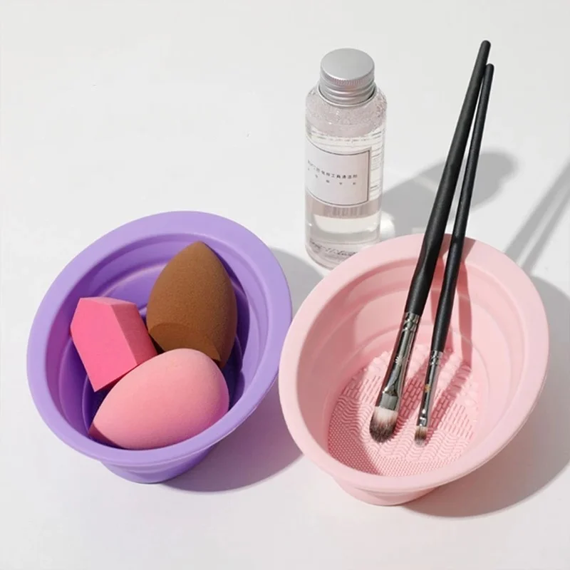 Foldable Silicone Makeup Brush - Beauty Makeup Vanity บทวิจารณ์และราคา