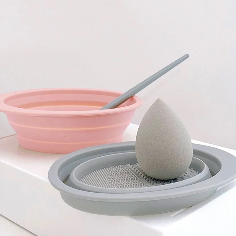 Foldable Silicone Makeup Brush - Beauty Makeup Vanity บทวิจารณ์และราคา
