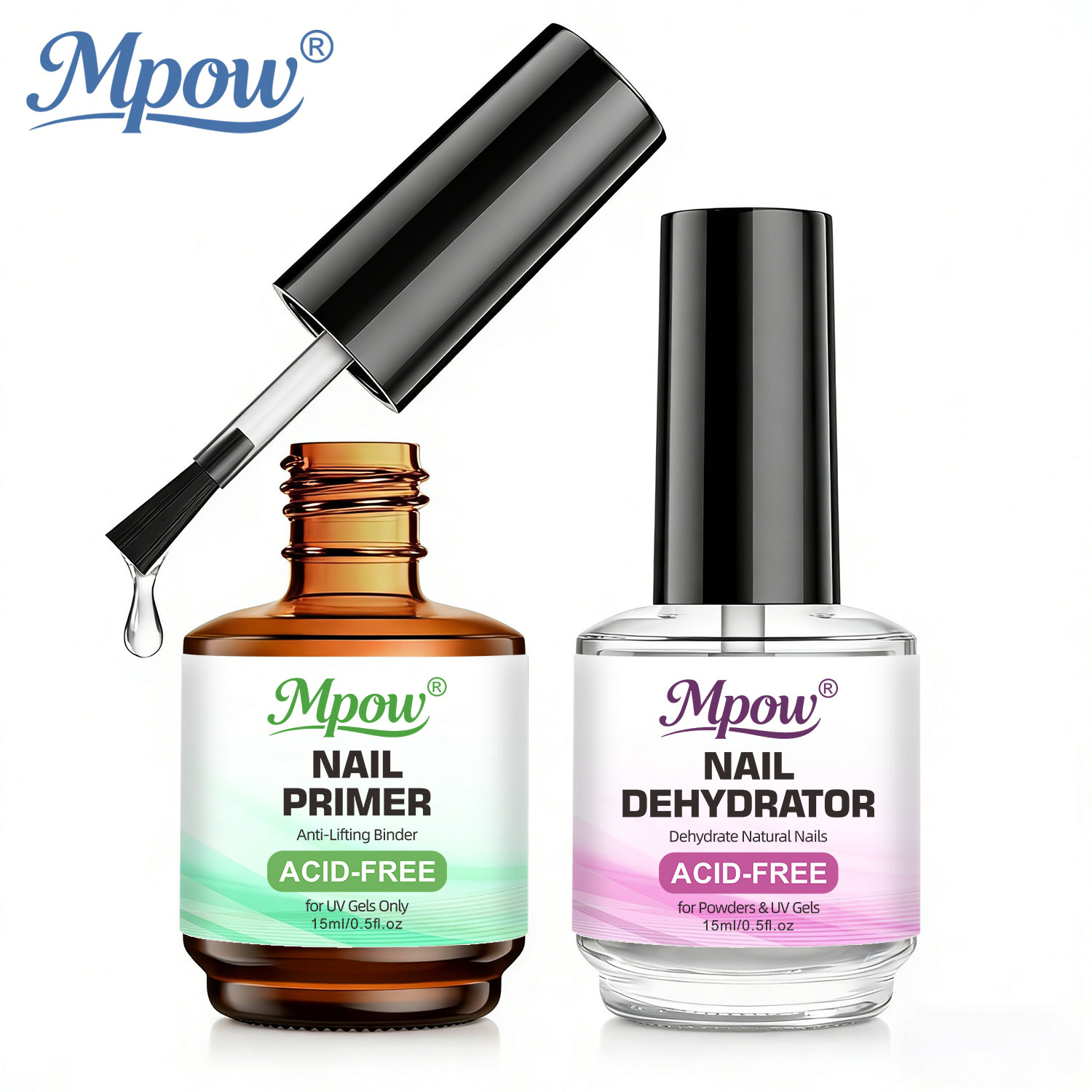 Mpow 1/2pcs 15ml Nail Dehydrat - Nail Dehydrator Primer บทวิจารณ์และราคา