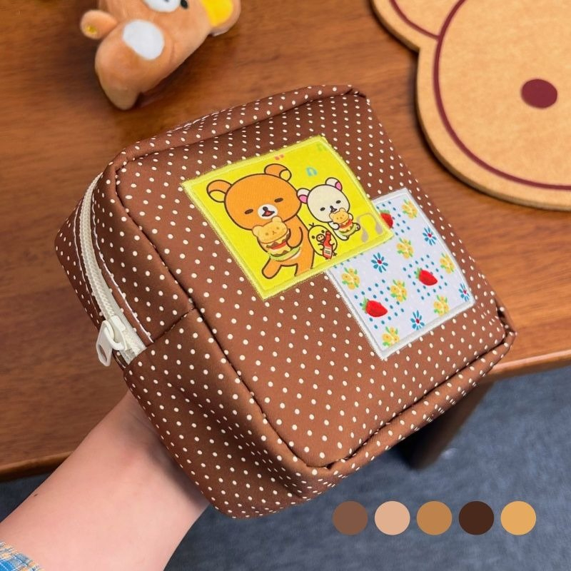 Kawaii Rilakkuma Brown Polka D - Beauty Makeup Vanity บทวิจารณ์และราคา