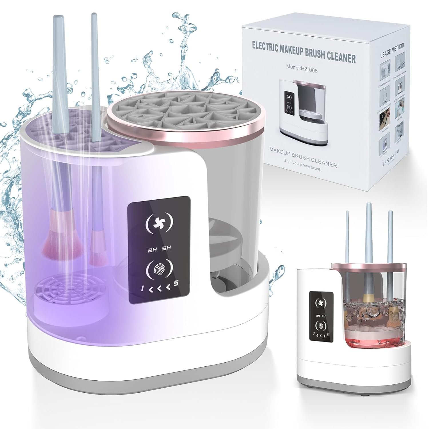 Automatic Rotating Makeup Brus - Beauty Makeup Vanity บทวิจารณ์และราคา