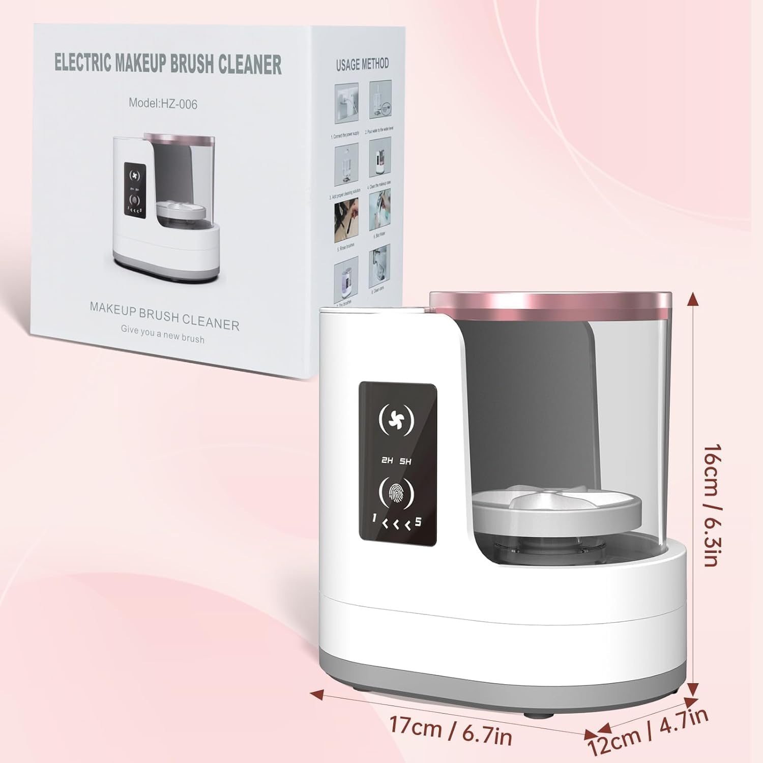 Automatic Rotating Makeup Brus - Beauty Makeup Vanity บทวิจารณ์และราคา