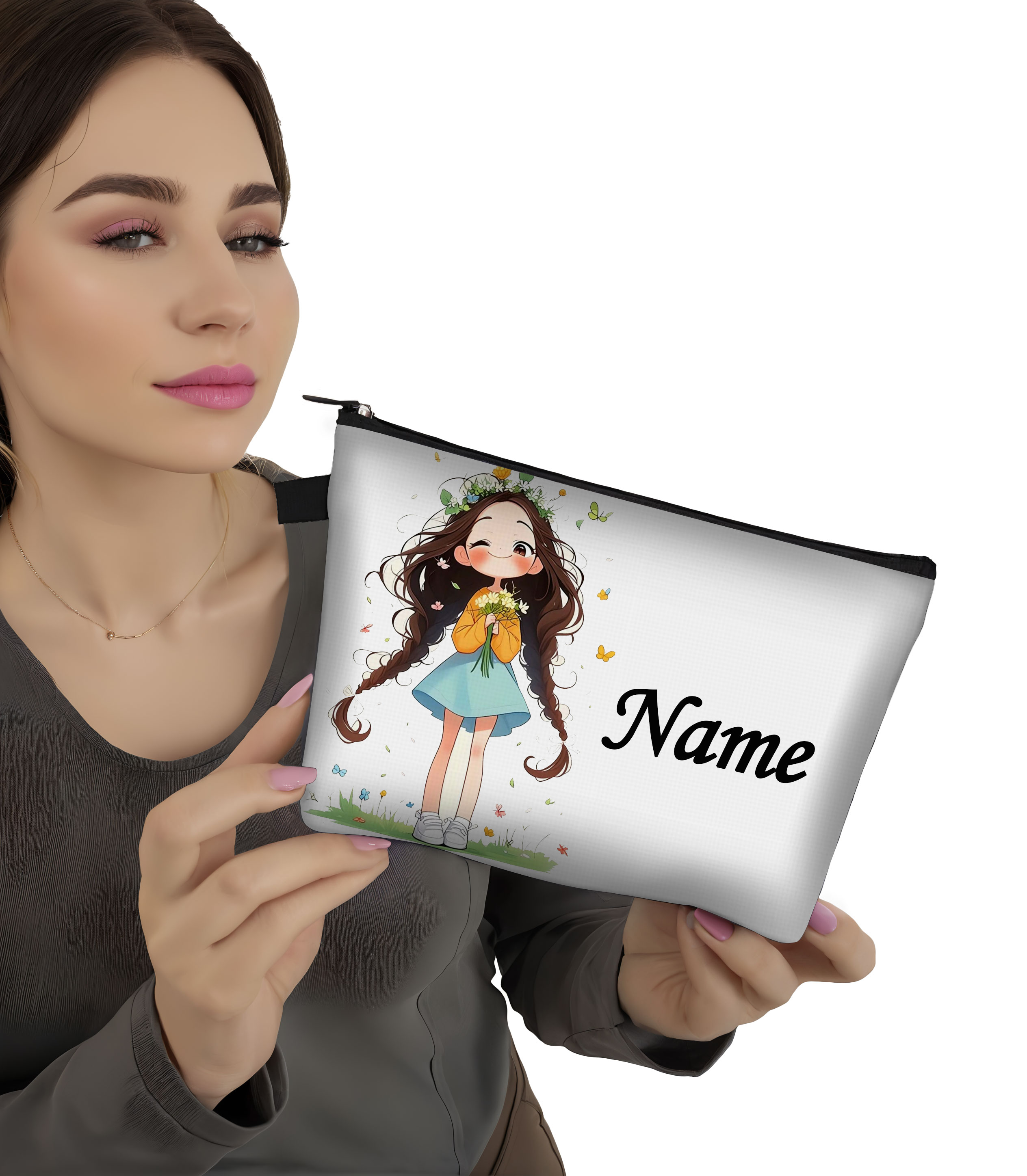 Custom Name Vintage Cute Girl  - Beauty Makeup Names บทวิจารณ์และราคา